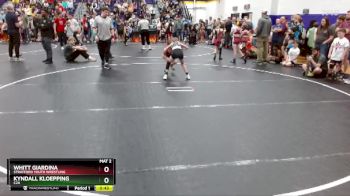 70 lbs Quarterfinal - Kyndall Kloepping, C2X vs Whitt Giardina, Stratford Youth Wrestling