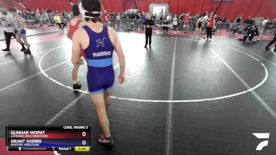 145 lbs Cons. Round 3 - Gunnar Wopat, LaCrosse Area Wrestlers vs Grant Harris, Aviators Wrestling