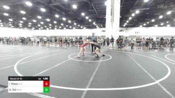 101 lbs Round Of 16 - Isabella Maes, Wlv Jr Wrestling vs Anjali Sid, Royalty WC