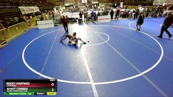 125 lbs Cons. Semi - Rocky Martinez, California vs Wyatt Corriea, Hawks Wrestling Club