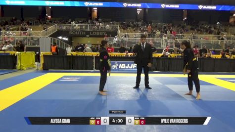 Kylie Van Rogers vs Alyssa Chan 2025 Pan Kids Jiu-Jitsu IBJJF Championship