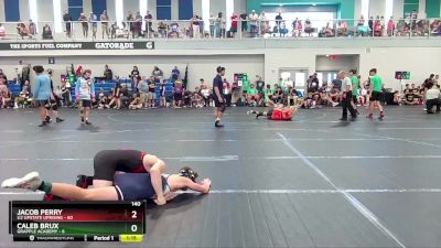 140 lbs Round 3 (6 Team) - Jacob Perry, U2 Upstate Uprising vs Caleb Brux, Grapple Academy