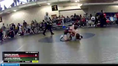 88 lbs Cons. Round 3 - Bricen Spears, Quaker Wrestling Club vs Laydon Morgan, Elwood Wrestling Academy