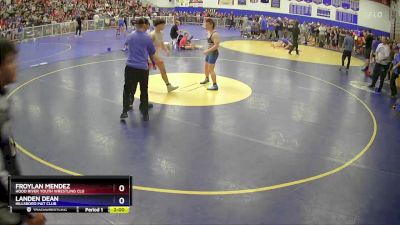 144 lbs Champ. Round 2 - Froylan Mendez, Hood River Youth Wrestling Clu vs Landen Dean, Hillsboro Mat Club