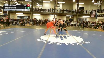 285 lbs Semifinal - Brian Reitano, Central Catholic vs Kaz Morosetti, North Kingstown