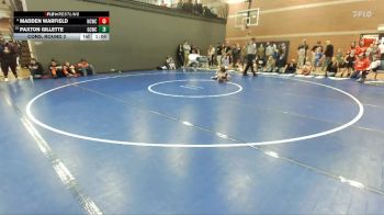 56 lbs Cons. Round 2 - Paxton Gillette, Gooding Cobra Wrestling Club vs Madden Warfield, North Country Wrestling Club