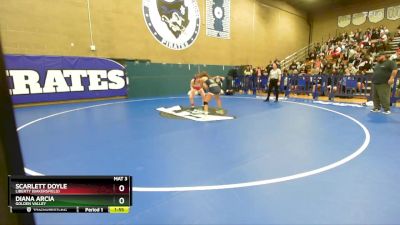 105 lbs Champ. Round 2 - Diana Arcia, Golden Valley vs Scarlett Doyle, Liberty (Bakersfield)