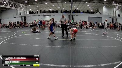 98 lbs Placement (4 Team) - Connor Moles, LBWC vs Marcarlo Mannello, GPS Blue