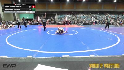 89 lbs Consi Of 8 #1 - Arto KHACHATRYAN, Dethrone vs Benjamin Turner, Mad Dawg Wrestling Club