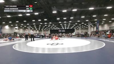 126 lbs Cons. Semis - Coy Childers, Nebraska Elite Wrestling Club vs Chase Morrison, Michigan Premier WC
