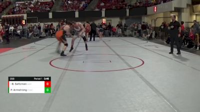 200 lbs Quarterfinal - Bobby Saltzman, Hamilton vs Payden Armstrong, Flathead Valley Wrestling Club