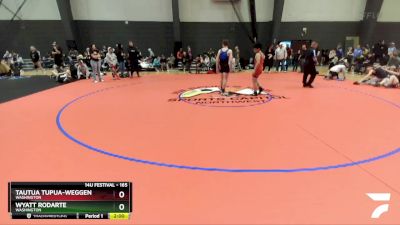 165 lbs Round 4 - Tautua Tupua-Weggen, Washington vs Wyatt Rodarte, Washington