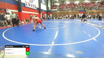 165 lbs Semifinal - Brendan Bell, Fort Gibson vs Griffin Goins, Bixby HS Boys