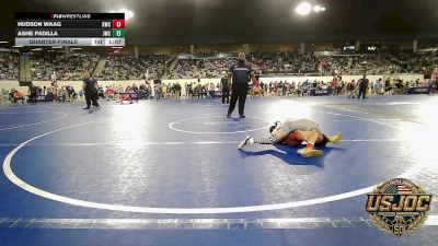 55 lbs Quarterfinal - Hudson Waag, Keystone Wrestling Club vs Ashe Padilla, Juggernaut Wrestling Club