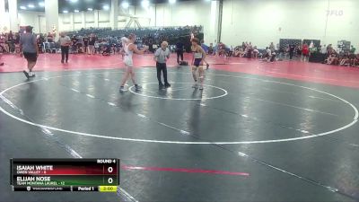 126 lbs Round 4 (10 Team) - Isaiah White, Owen Valley vs Elijah Nose, Team Montana Laurel