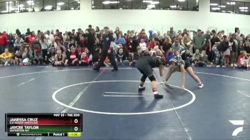 110 lbs Cons. Round 2 - Janessa Cruz, U.P. Power Wrestling vs Jaycee Taylor, Waterford WC