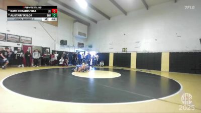 108 lbs Cons. Round 2 - Nate Cobarruvias, Exeter vs Alistair Taylor, Spring Hills Wrestling