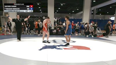 72 kg Cons. Rd Of 32 - Hayden Haber, Purple Valley Wrestling Club vs Keagan Sieracki, Spartan Mat Club