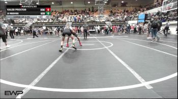 119 lbs Consi Of 8 #2 - Kaleb Proctor, Henryetta Knights Wrestling Club vs Jj Reeves, Midwest City Bombers Youth Wrestling Club