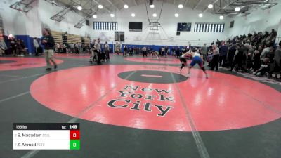 138 lbs Quarterfinal - Sacha Macadam, Collegiate School-NY vs Zaid Ahmad, Petrides-PSAL