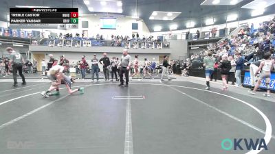 64-70 lbs Quarterfinal - Treble Castor, Woodward Youth Wrestling vs Parker Vassar, Grover Rains Wrestling Club