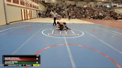 157 lbs Cons. Round 6 - Jacob Spatola, Desert Ridge High School vs Julian Reyes, Mica Mountain