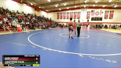 149 lbs Champ. Round 1 - James Wright, Fresno City College vs Christopher Gulde, Sierra College