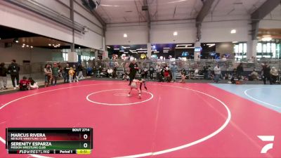 52 lbs Cons. Round 3 - Marcus Rivera, NB Elite Wrestling Club vs Serenity Esparza, Mission Wrestling Club