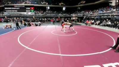 6A 113 lbs 5th Place Match - Aaron Reyna, Clute Brazoswood vs Braiden Bartlett, Austin Lake Travis