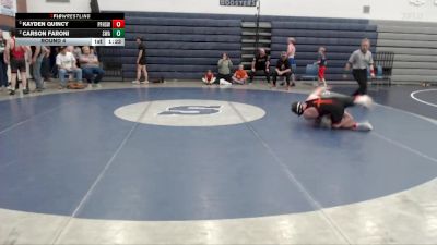 150 lbs Round 4 - Carson Faroni, Sublime Wrestling Academy vs Kayden Quincy, Post Falls High School Wrestling