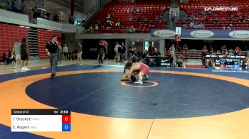 82 lbs Consi Of 4 - Tommy Brackett, Wave Wrestling vs Chandler Rogers, Unattached