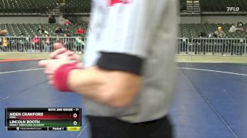 71 lbs Round 1 - Lincoln Booth, Sebolt Wrestling Academy vs Aiden Crawford, Iowa