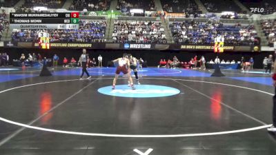 149 lbs Quarterfinal - Thomas Monn, McDaniel vs Maksim Mukhamedaliyev, UChicago