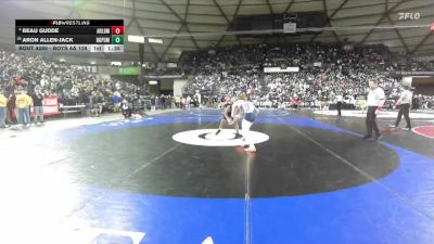 Boys 4A 138 lbs Champ. Round 1 - Aron Allen-Jack, Rogers (Puyallup) vs Beau Gudde, Arlington