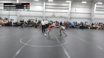 110 lbs Round 1 (8 Team) - Colten Clohecy, Neighborhood Wrestling vs Jasmine Weiner, 84 Athletes