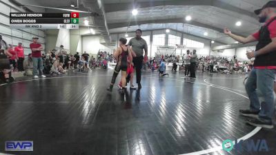 83 lbs Rr Rnd 2 - William Henson, Fort Gibson Youth Wrestling vs Owen Boggs, Cleveland Takedown Club