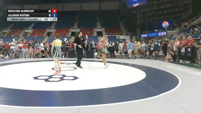 115 lbs Cons. Rd Of 16 - Devlynn Albrecht, Wisconsin vs Allison Patten, Rhode Island