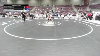 131 lbs Quarterfinals (8 Team) - Emma Parker, Colby Community College vs Emily Pasillas, Snow