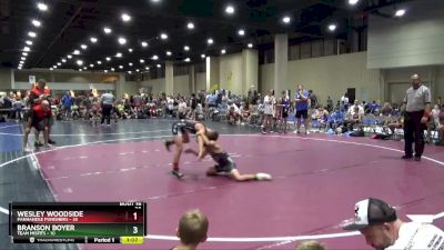 80 lbs Quarters & Wb (16 Team) - Wesley Woodside, Panhandle Punishers vs Branson Boyer, Team Misfits