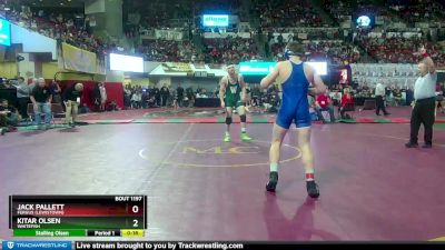 A - 182 lbs Cons. Round 1 - Jack Pallett, Fergus (Lewistown) vs Kitar Olsen, Whitefish