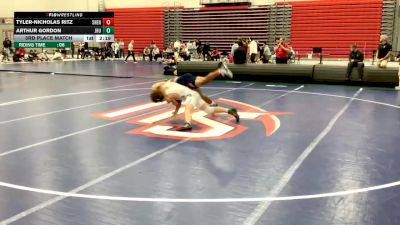 174 lbs 3rd Place Match - Tyler-Nicholas Ritz, Shenandoah University vs Arthur Gordon, Johns Hopkins