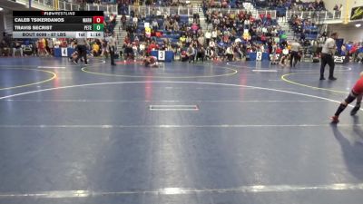 87 lbs Round Of 16 - Caleb Tsikerdanos, Warhawks vs Travis Secrist, Peters Township