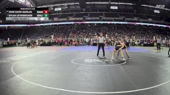 D1-120 lbs Cons. Round 2 - John David Quinlan, Rochester Adams vs Dylan Leyendecker, Hudsonville HS