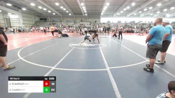 90 lbs Rr Rnd 2 - Javan Crawford, 84 Athletes vs Jacob Liuzza, Buffalo Valley Wrestling Club - Black