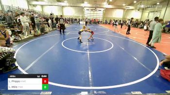 46 lbs Semifinal - Lennon Phipps, Hilldale Youth Wrestling Club vs Louden Mills, Team Tulsa Wrestling Club