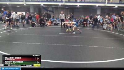 80 lbs Round 6 (8 Team) - Brandon Danyo, Iron Horse vs Johnny Brattelli, Scanlan WA