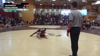 141 lbs Cons. Round 2 - Zeb Fitzgerald, Grand View (Iowa) vs Jaylen Covington, Millikin