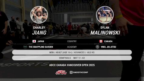 Charley Jiang vs Dylan Malinowski 2025 ADCC Vancouver Open