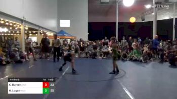 90 lbs Prelims - Kayne Burkett, Orchard WC vs Holden Logan, Malvern