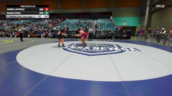 215 lbs Consi Of 16 #1 - Owen Layfield, Reno vs Elijah Cole, Crater